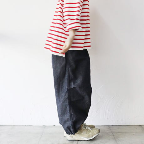 FUNSET OF ART ファンセットオブアート　綿麻デニムバルーンパンツ　#インディゴ　【送料無料】