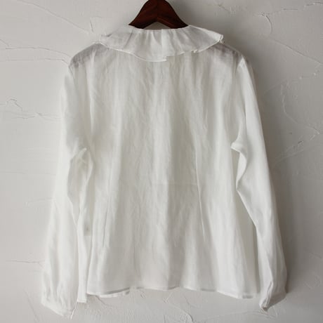 SUSURI ススリ　スネイルブラウス　#off white , black  【送料無料】
