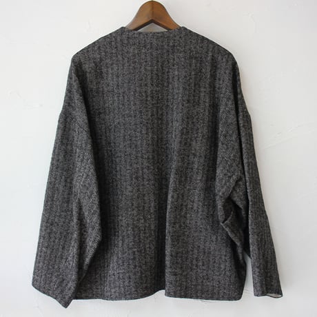 atelier naruse アトリエナルセ　シェットランドウールリネンスモック　shetland wool linen smock　【送料無料】