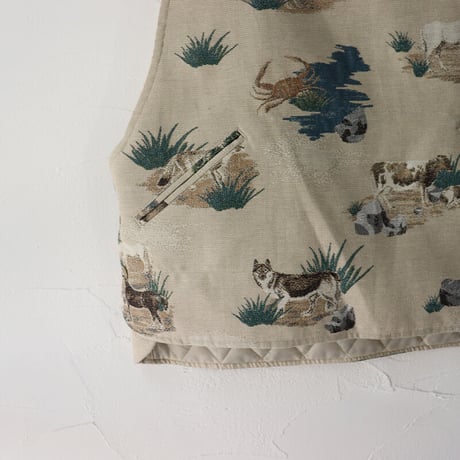 ASEEDONCLOUD アシードンクラウド  Constellatoin cloth Hiraeth waistcoat #beige 【送料無料】