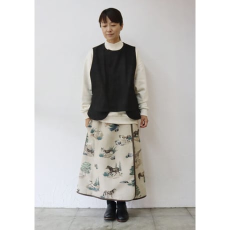 ASEEDONCLOUD アシードンクラウド 　Constellation cloth x New functional cloth Zephyros wrap skirt
