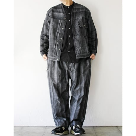 FUNSET OF ART ファンセットオブアート　シャドーデニムニッカークライミングパンツ　#black