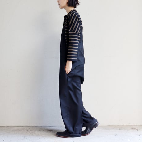 maomade マオメイド　T/Rサロペット　#カーキブラウン、ブラック