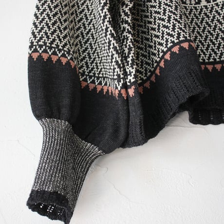 ASEEDONCLOUD アシードンクラウド　Kigansai Knit Blouse #black 【送料無料】