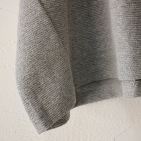 LinenYa リネンヤ　ミリタリー復刻フライス7分袖Tシャツ　#グレー　【送料無料】
