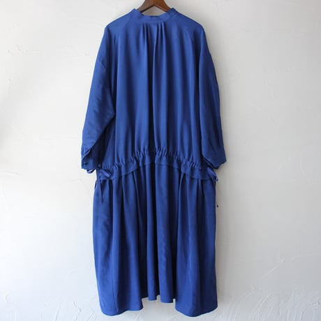 ASEEDONCLOUD アシードンクラウド　Camellia sinensis jacquard Laboratory dress  #Blue
