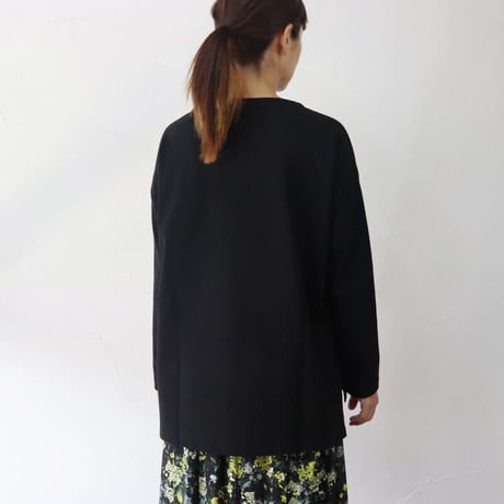 TRAVAIL MANUEL トラバイユマニュアル　度詰天竺スラッシュネックプルオーバー　#