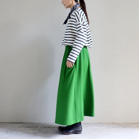 **2025秋冬分到着** atelier naruse アトリエナルセ　 wool punch gather skirt ウールポンチギャザースカート
