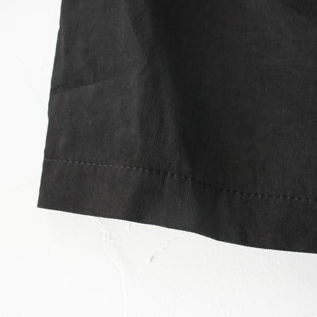 **再入荷** homspun ホームスパン　細コールギャザースカート　#シロ、ピンク、ブラック