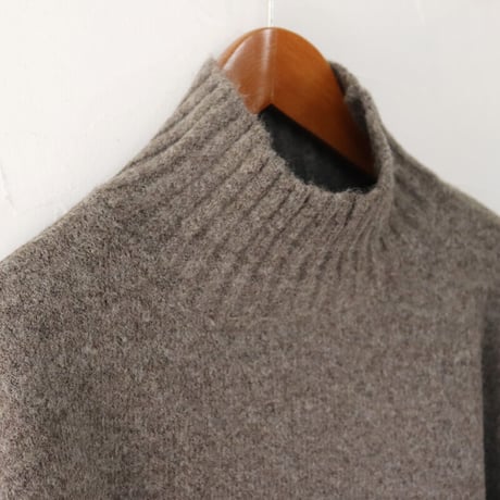 maomade マオメイド　NEWヤクフィールハイネックニット　#オフベージュ、グレージュ、オレンジ、ブラック　【送料無料】