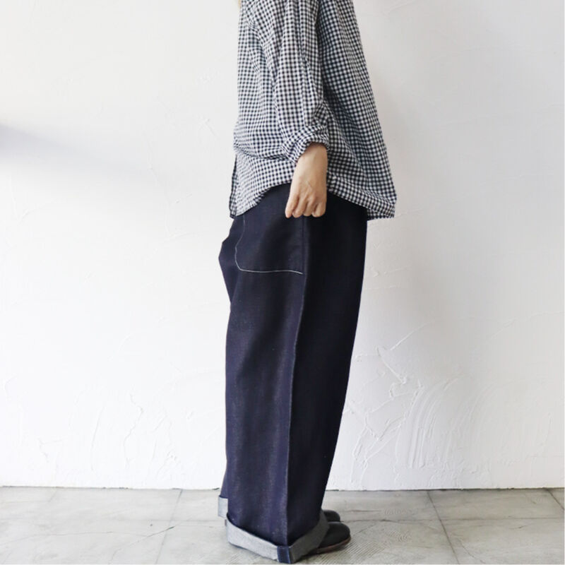 再入荷**ASEEDONCLOUD HandWerker 綿麻デニムHWワイドトラウザー