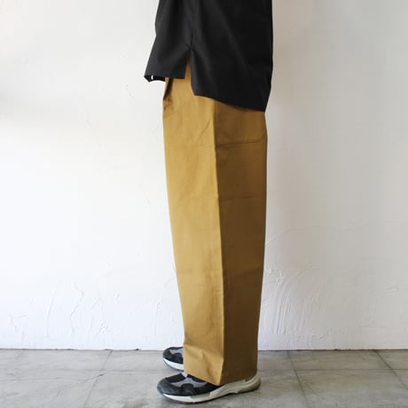 **再々入荷** ASEEDONCLOUD アシードンクラウド　HandWerker　ハンドベイカーワイドトラウザー　#キャメル