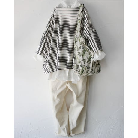 atelier naruse アトリエナルセ　デヴォ社～ボタニカル～コットンバッグ　#生成り