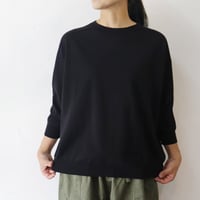 **またまたまた再入荷**  LinenYa リネンヤ as it is.　コットンクルーネック7分袖ニット　【送料無料】