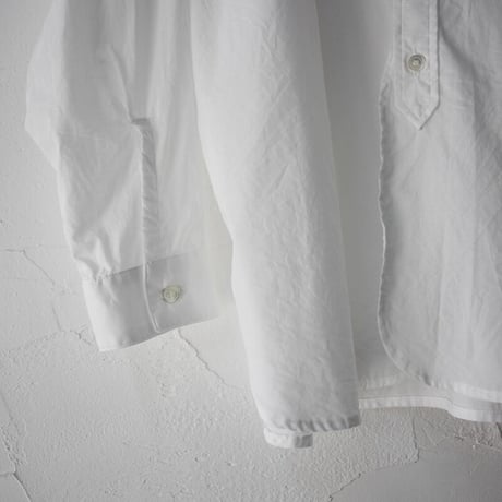 ARTE POVERA アルテポーヴェラ　120/2スーピマローンスタンドシャツ　#ホワイト、ブラック