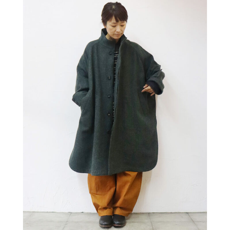 ASEEDONCLOUD Hiraeth tent gown ロングコート ASEEDONCLOUD アシードンクラウド Hiraeth wool herringbone