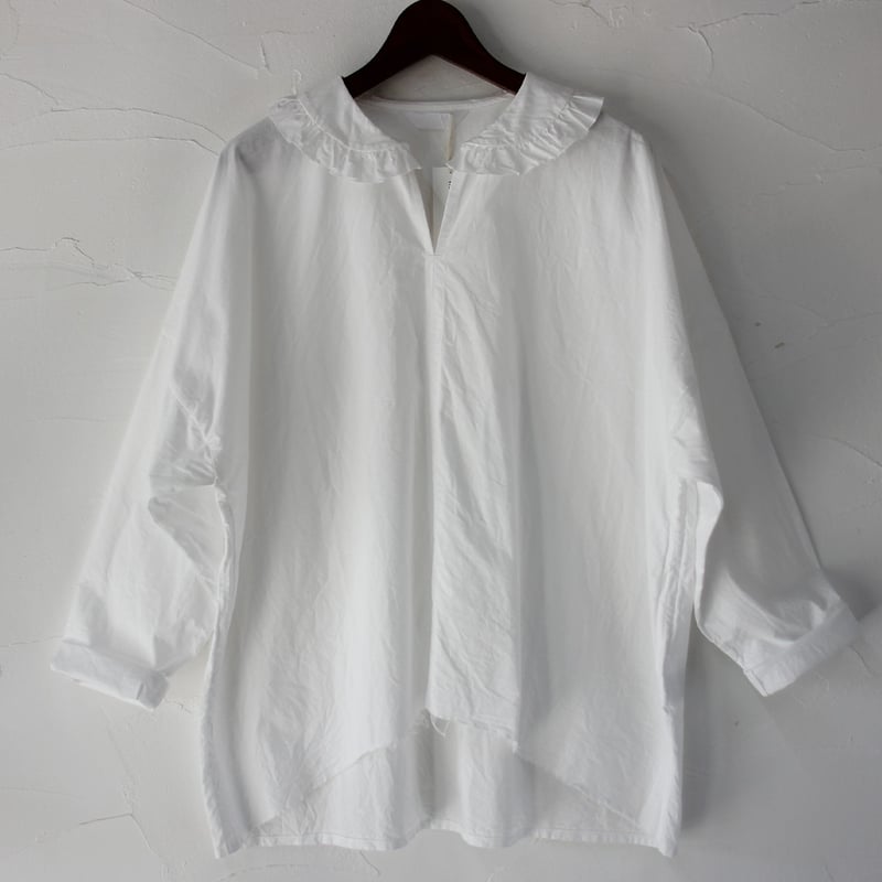 再入荷** homspun ホームスパン バルキーシーチングフリルプルオーバー