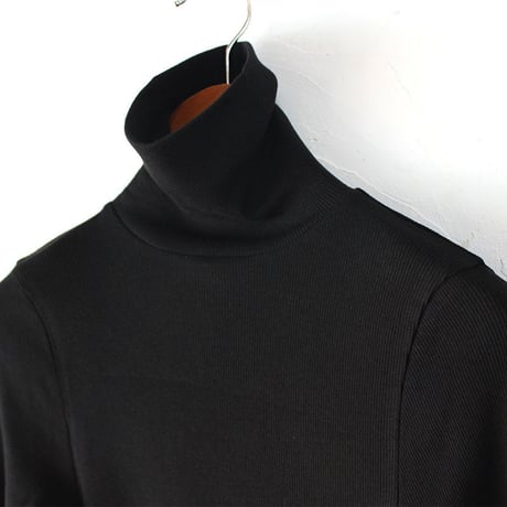 **色欠け再入荷** homspun ホームスパン　40/1丸胴テレコタートルネックプルオーバー