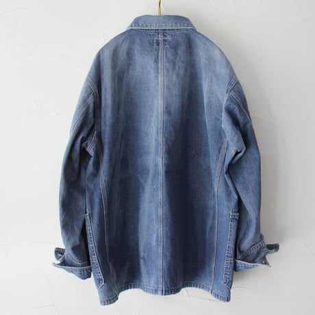 HERCULES ヘラクレス　CHORE JACKET 10ozデニムカバーオール #Wブリーチ加工　【送料無料】