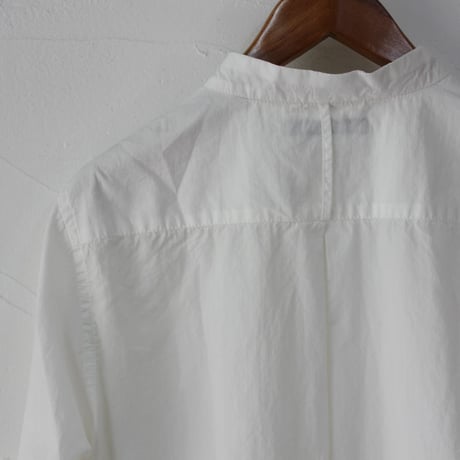 Tigre Brocante ティグルブロカンテ　100/2ブロードスタンドカラーオーバーシャツ　#ホワイト　【送料無料】
