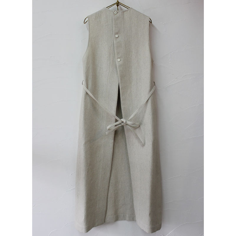 SUSURIススリ ムールロングベスト ♯ecru 【送料無料】 | sukima-スキマ