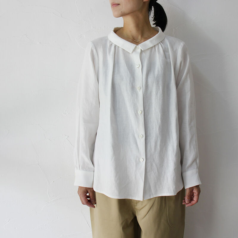 atelier naruse アトリエナルセ linen stand-off collar b