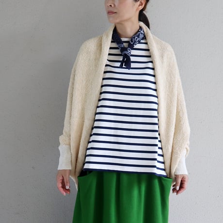 atelier naruse アトリエナルセ cotton double stranded margaret knit bolero コットンダブルストランダットニットボレロ
