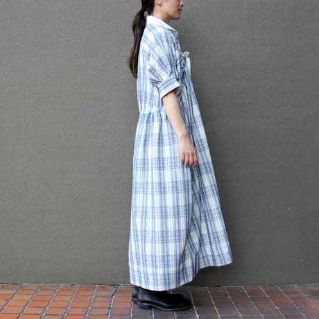 ASEEDONCLOUD アシードンクラウド　Hand embroidery cloth Sailing dress #インディゴ