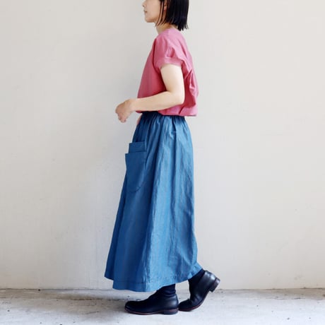 **再入荷** homspun ホームスパン　C/Lチェック＆ストライプスカート　【送料無料】