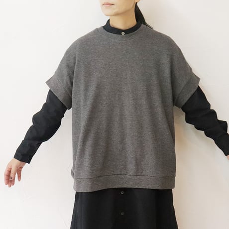 LinenYa リネンヤ　ヤク混ベスト　#チャコール、グレー、オートミール