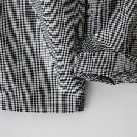 ARTE POVERA アルテポーヴェラ インディゴグレンチェック2タックイージーパンツ　#シロｘインディゴ