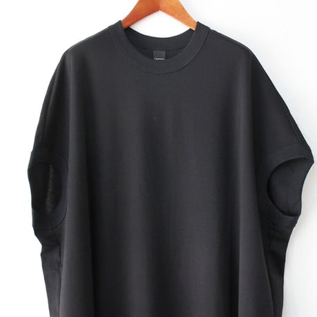 TRAVAIL MANUEL トラバイユマニュアル　ライトポンチシェルワンピース　#グレーオリーブ、ブラック