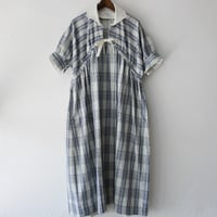 ASEEDONCLOUD アシードンクラウド　Hand embroidery cloth Sailing dress #インディゴ