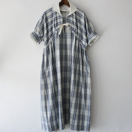 ASEEDONCLOUD アシードンクラウド　Hand embroidery cloth Sailing dress #インディゴ