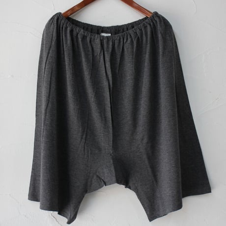 **再入荷**　homspun ホームスパン　60/1天竺キュロット　#サラシ、TOPグレー、TOPチャコール、ブラック