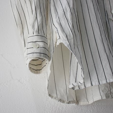ARTE POVERA アルテポーヴェラ　コットンストライプMIXスタンドシャツ　【送料無料】