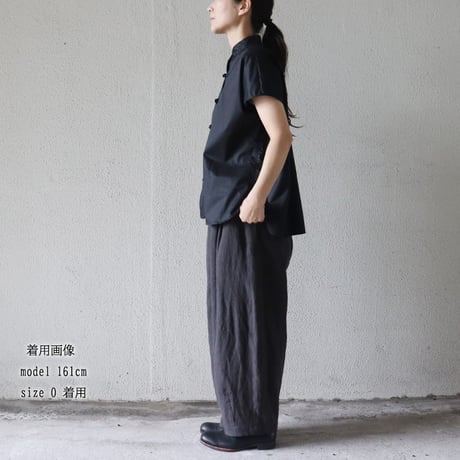**2026s/s分到着** atelier naruse アトリエナルセ　リネンコクーンダーツパンツ　linen cocoon darts pants　#ベイジュ、チャコール
