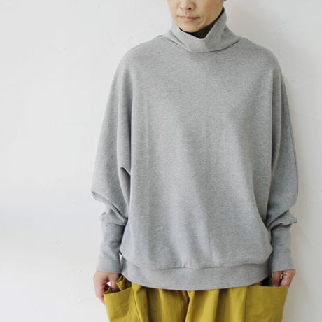 **再入荷** Linenya　リネンヤ　ミリタリー復刻フライスハイネックプルオーバー　#グレー、ネイビー　【送料無料】