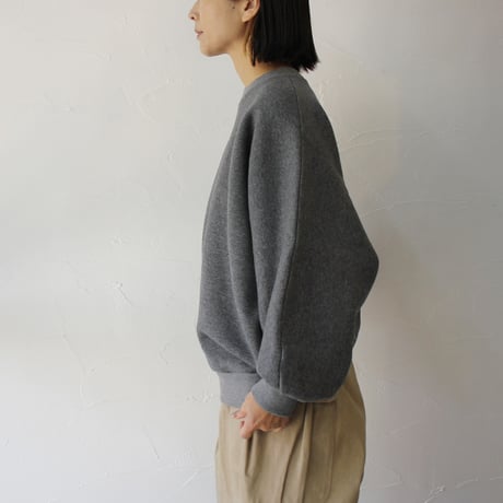 atelier naruse アトリエナルセ　コットンフリースバルーンカットソー　cotton fleece balloon cut&sewn