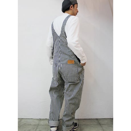 FUNSET OF ART ファンセットオブアート　ヒッコリーフィッシャーマンオーバーオール　#インディゴ