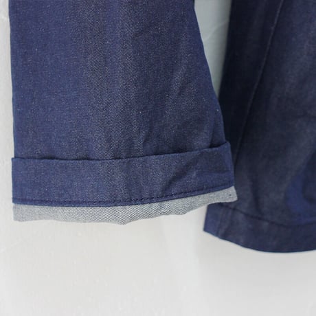 **再入荷** homspun ホームスパン　8オンス ウェポンデニムギャザーパンツ　#ブルー　【送料無料】