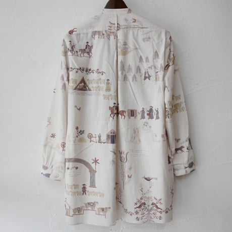 ASEEDONCLOUD アシードンクラウド　Shepherd diary cloth Kigansai shirt #off white 【送料無料】