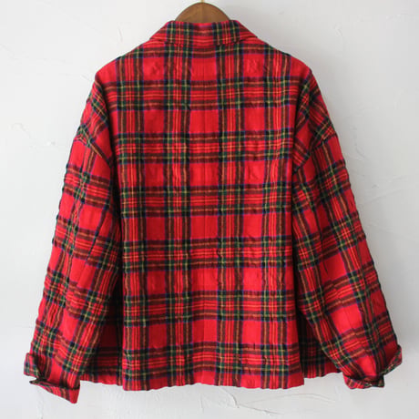 atelier naruse アトリエナルセ　ウールコットンタータンチェックテーラードジャケット wool cotton tartan check tailored jacket
