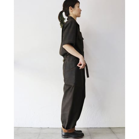 ASEEDONCLOUD アシードンクラウド　Immunity cloth Crafter jumpsuit　#dark brown 　【送料無料】