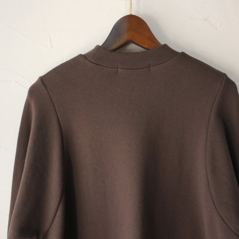 homspun ホームスパン ムラ糸裏毛長袖プルオーバー #グリーン、トープ