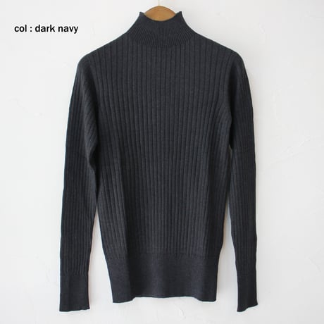 SUSURI ススリ　ポエータハイネックセーター　#black . dark navy . sand . off white  【送料無料】