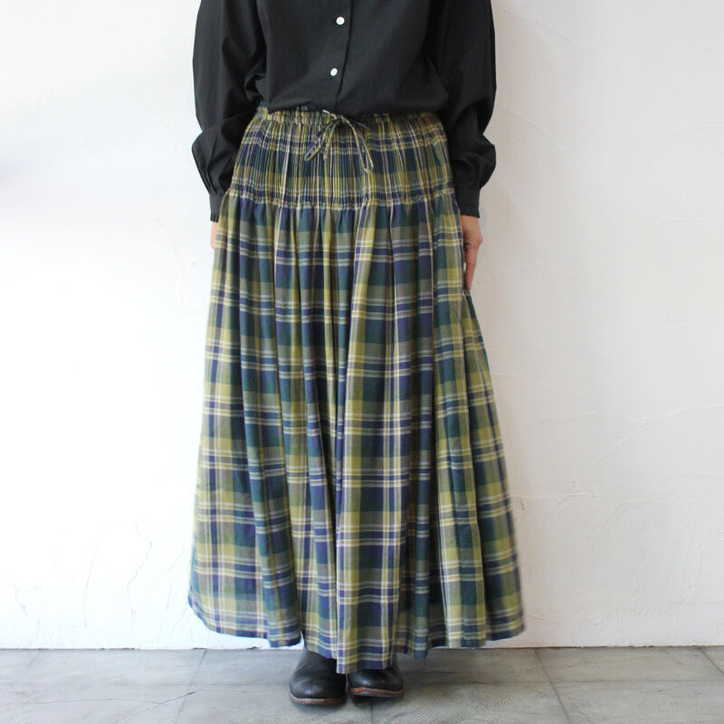 メゾンドソイル　ウールスカート maison de soil メゾンドソイル WOOL COTTON TWILL WEAVE