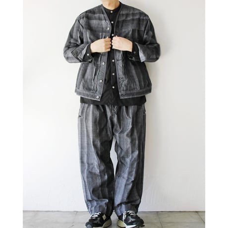 FUNSET OF ART ファンセットオブアート　シャドーデニムニッカークライミングパンツ　#black