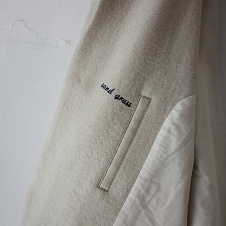 ASEEDONCLOUD アシードンクラウド　Foggy wool Sankayo jacket #off white 【送料無料】