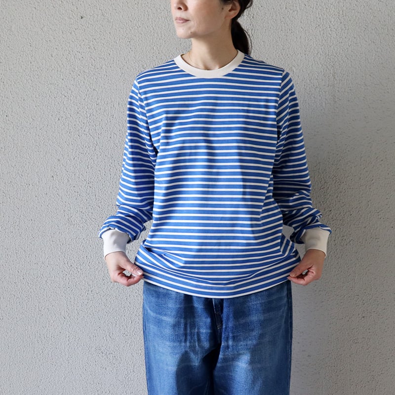 再入荷** atelier naruse アトリエナルセ コットンボーダーカットソー